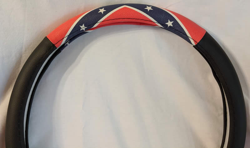 Confederate Flag Steering Wheel Cover Confederate Flag Steering Wheel Cover